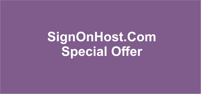 SignOnHost Special Offer 60% Discount Offer